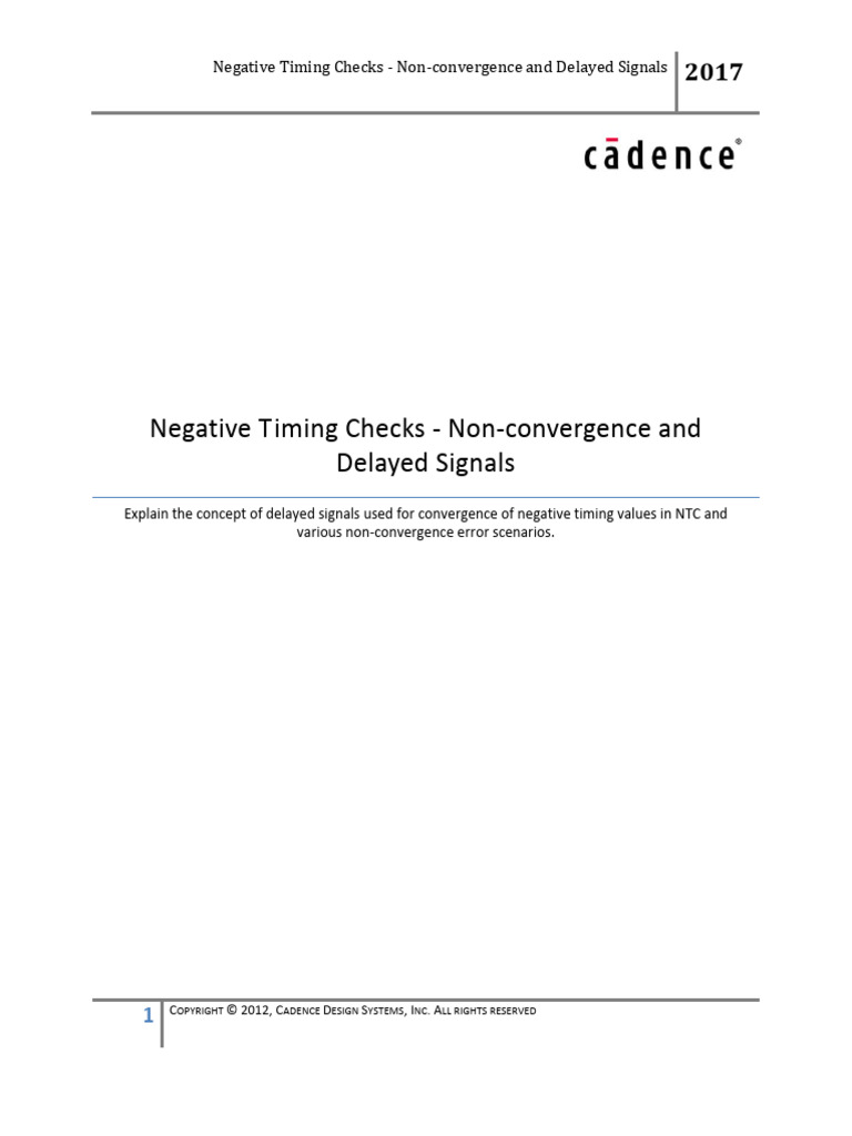 Negative Timing Check | PDF | Computer Science | Computing