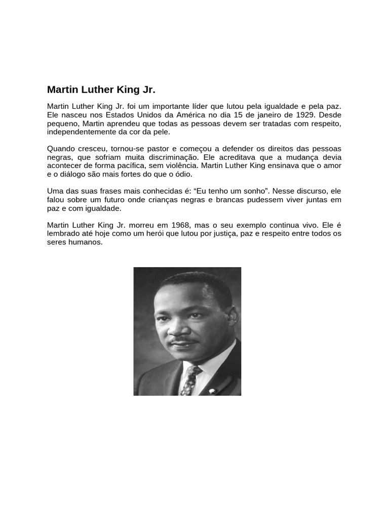 Martin Luther King JR | PDF