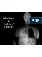 Alterations in Respiratory Function