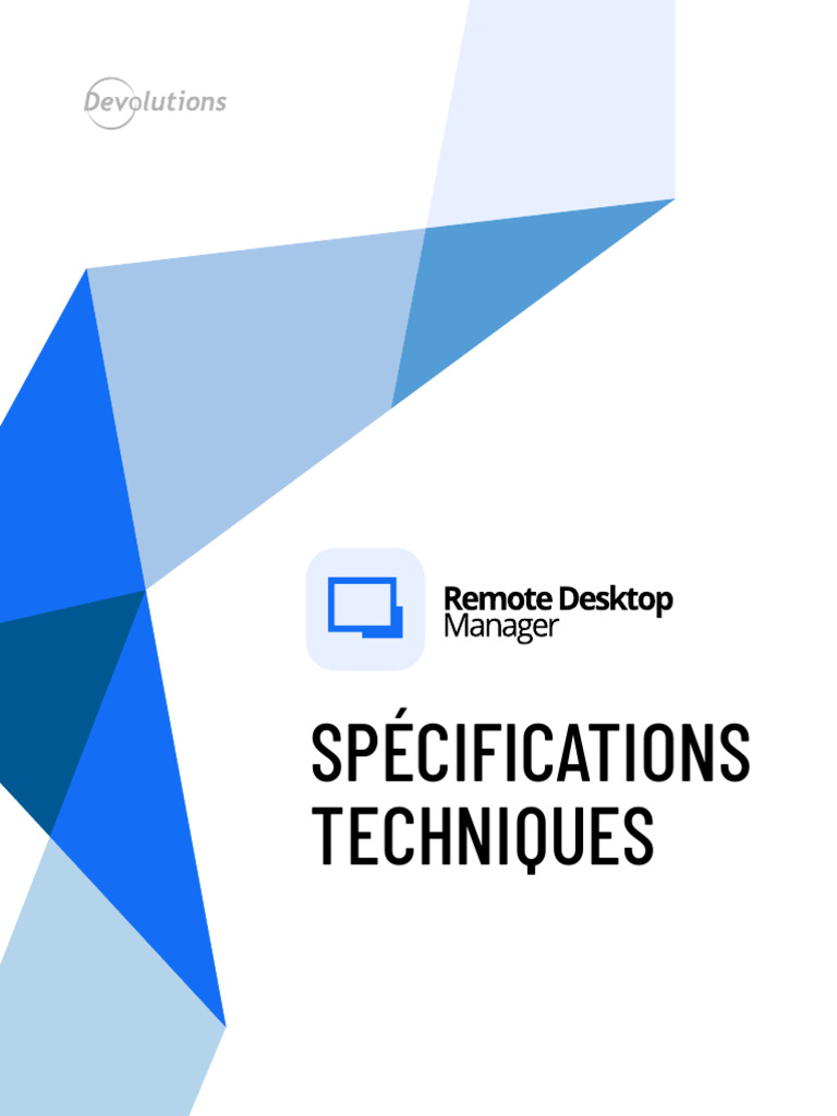 Remote Desktop Manager Technical Specification | PDF | Réseau privé ...