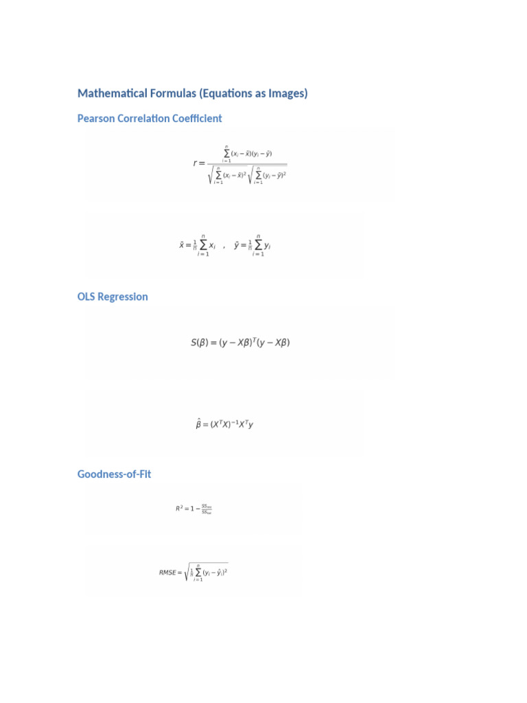 Math Equations Images | PDF