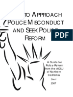 How to Approach Police Misconduct and Seek Police Reform