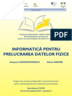 Informatica Pentru Prelucrarea Datelor Fizice