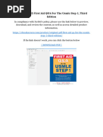 Original PDF) First Aid Q&A For The USMLE Step 1, Third Edition