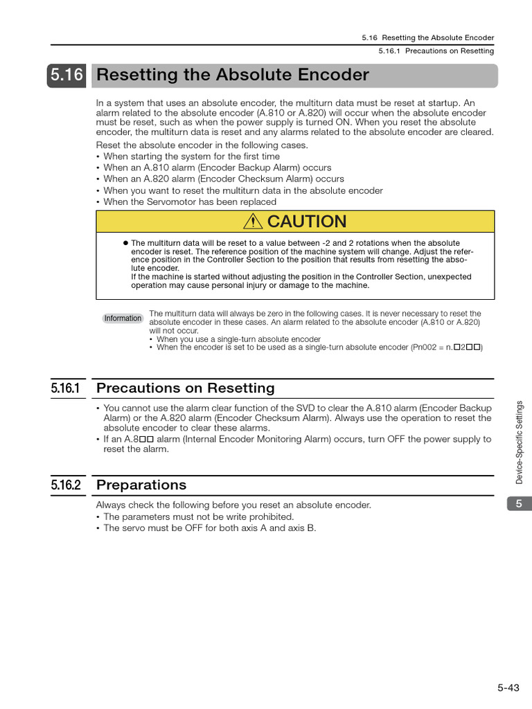 Yaskawa Sigma 7 - reset absolute encoder | PDF | Button (Computing)