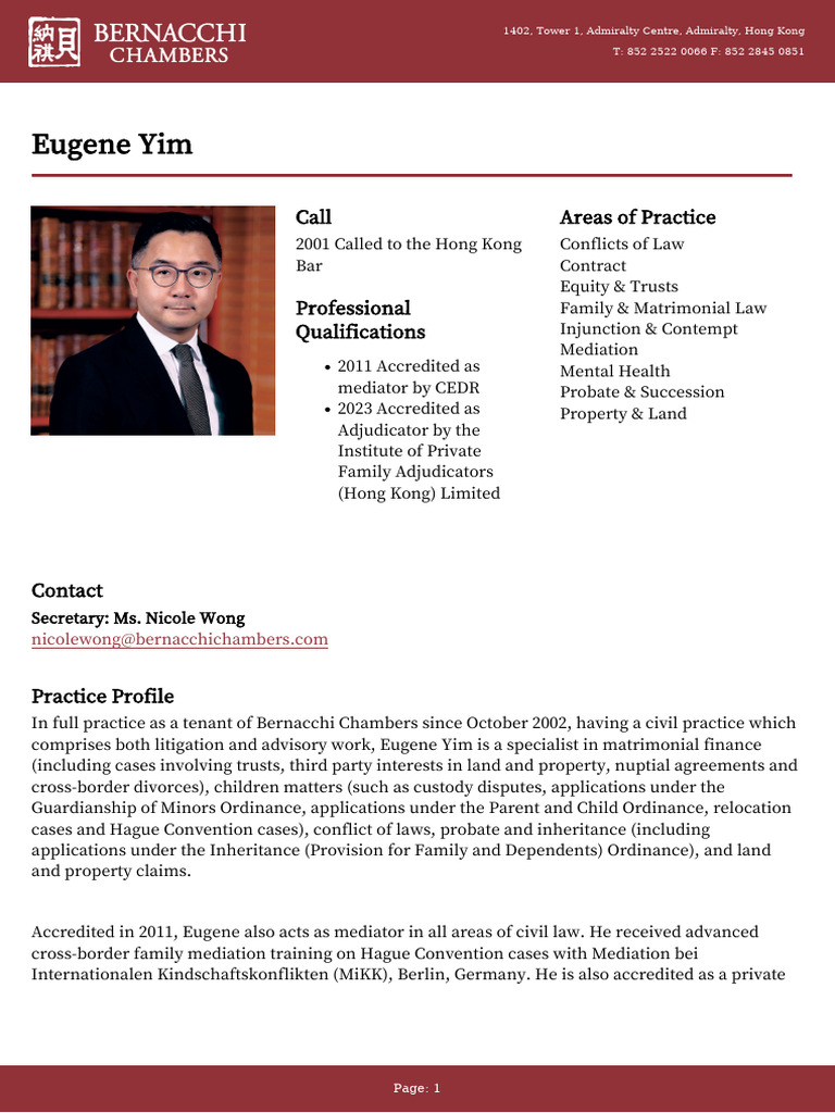 Eugene Yim ZH Hant | PDF | Justice | Crime & Violence
