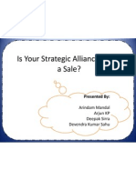 Is Your Strategic Alliance Really A Sale?: Presented by