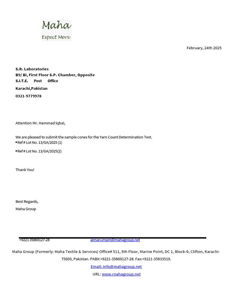 Sample Letter Format | PDF