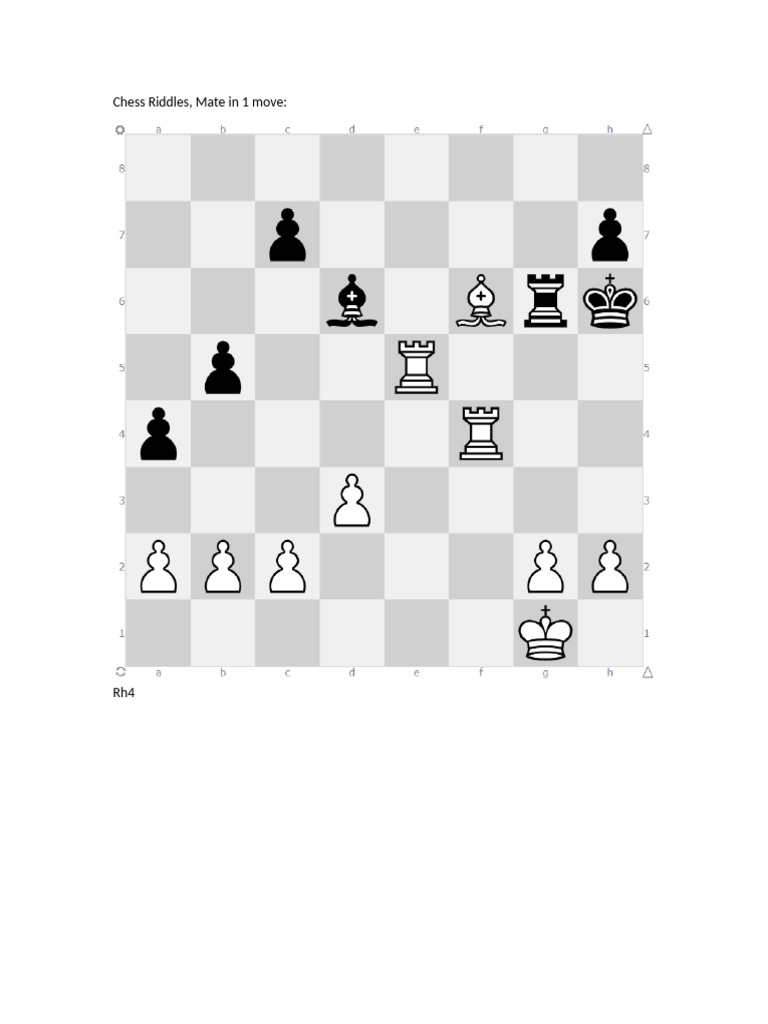 Chess Riddles | PDF