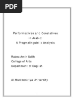 Download Speech Acts Research by Larissa Joanne A Ubungen SN100740242 doc pdf