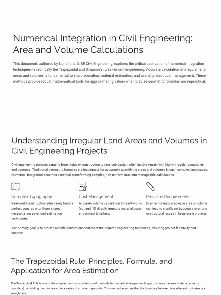 Numerical-Integration-in-Civil-Engineering-Area-and-Volume-Calculations ...