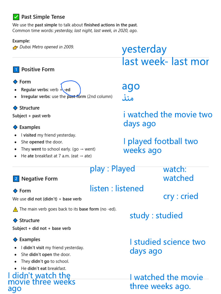 Past Simple Tense. Part 2 | PDF | Verb | Grammatical Tense