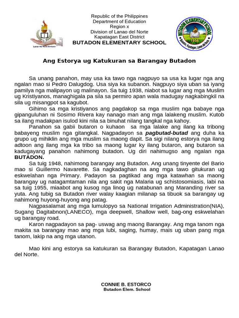 Ang Estorya Sa Butadon | PDF