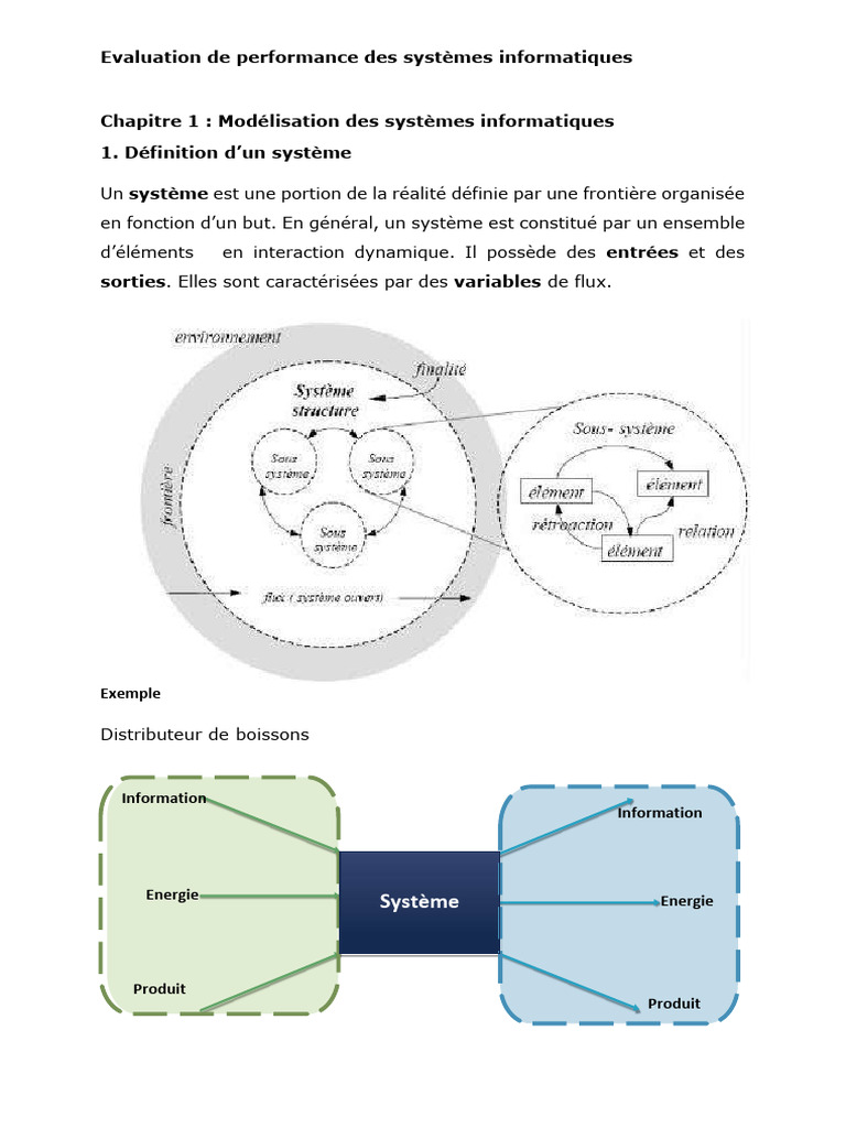 COURS Evaluation Performance Modelisation | PDF | Modèle mathématique ...