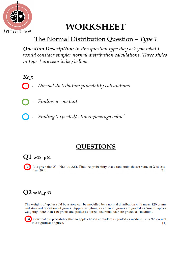 Normal Distribution - 1 | PDF