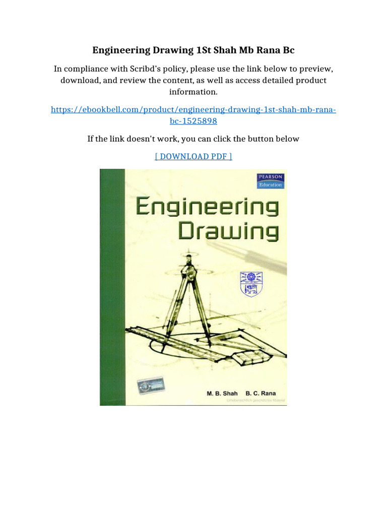 Engineering Drawing 1st Shah MB Rana BC Online Version | PDF | Qr Code