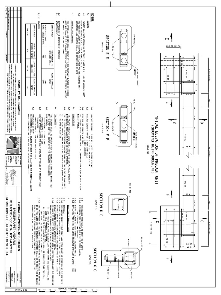 v1 TD S P 903 Bridge Parapet Handrails | PDF