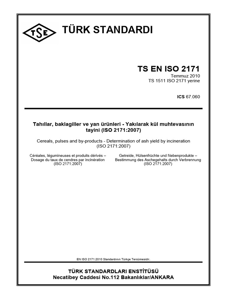 TS en Iso 2171 | PDF