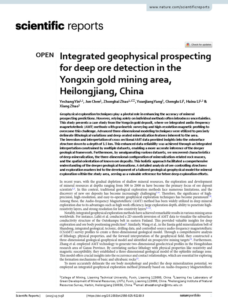Integrated Geophysical Prospecting | PDF | Geological Formation | Geology