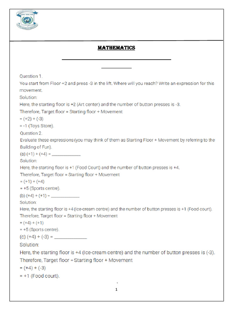 Mathematics Grade 6 - Chapter 10 Study Material | PDF