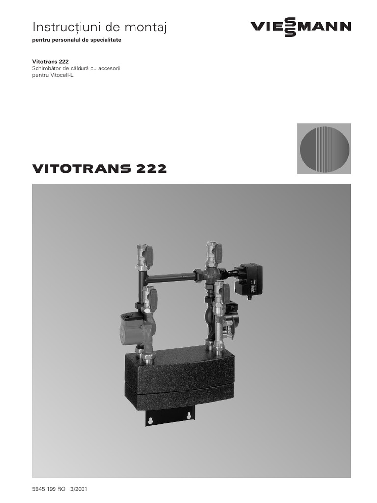 Instructiuni Montaj - VITOTRANS 222 | PDF