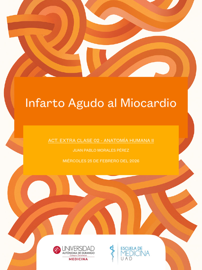 Infarto Agudo Al Miocardio | PDF | Infarto de miocardio | Músculo cardíaco