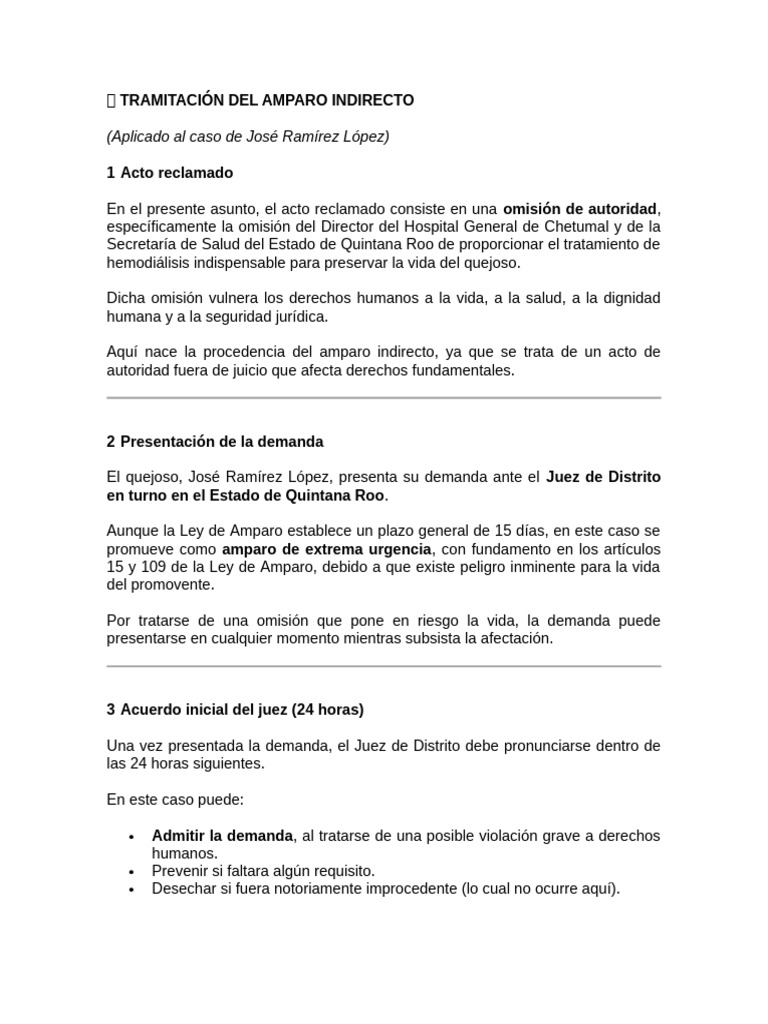 ? Tramitación Del Amparo Indirecto | PDF | Justicia | Crimen y violencia