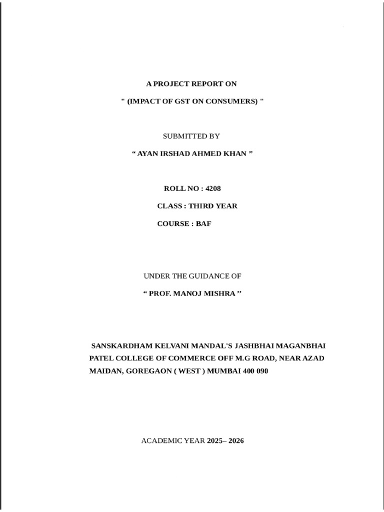 Blackbook Project | PDF