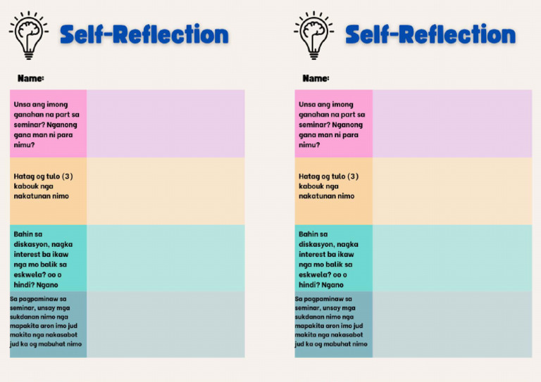 Self Reflection | PDF