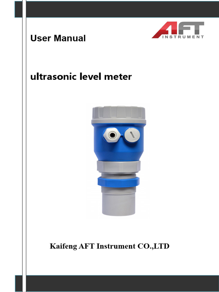 MANUAL Ultrasonic Level Meter User | PDF | Relay | Instrumentation