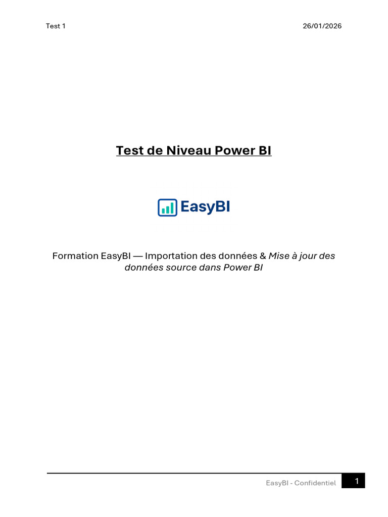 Test Niveau Power BI | PDF | Informatique