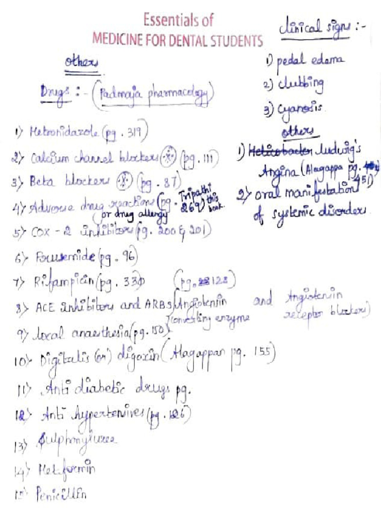 General Medicine Important Questions | PDF | Respiratory Diseases ...