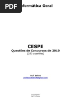#Questões CESPE 2010 (250 questões)