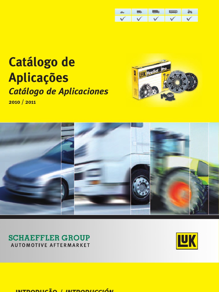XX レガシー Luk Catálogo Embreagens Geral 2010 - 2011 | PDF | Carro | Veículos