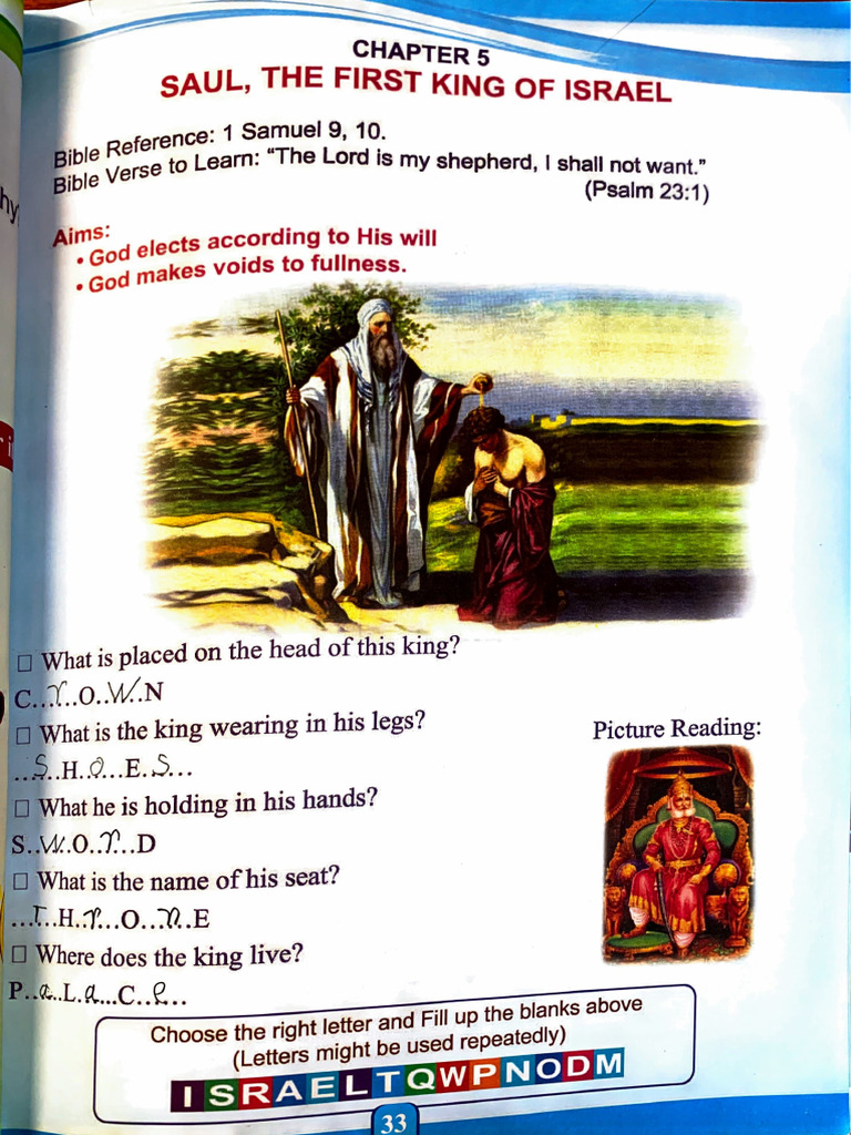 Chapter 5 Saul The King of Israel | PDF | Books Of Samuel | Religious Texts