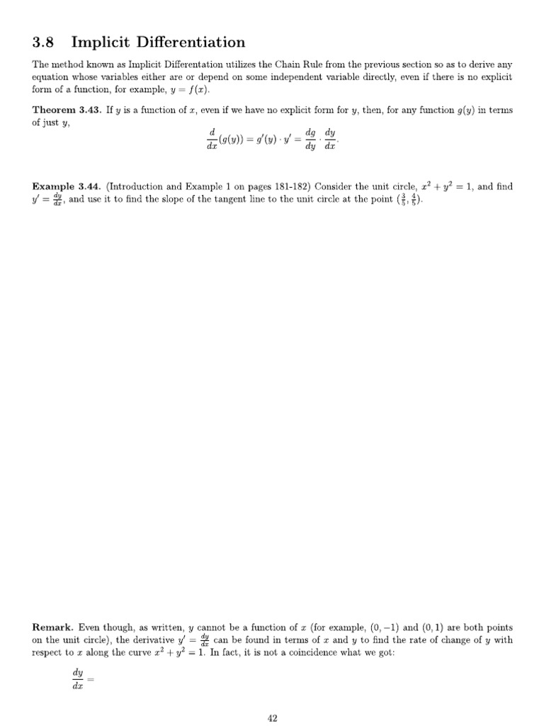 Calculus 1 Week 6 Notes | PDF