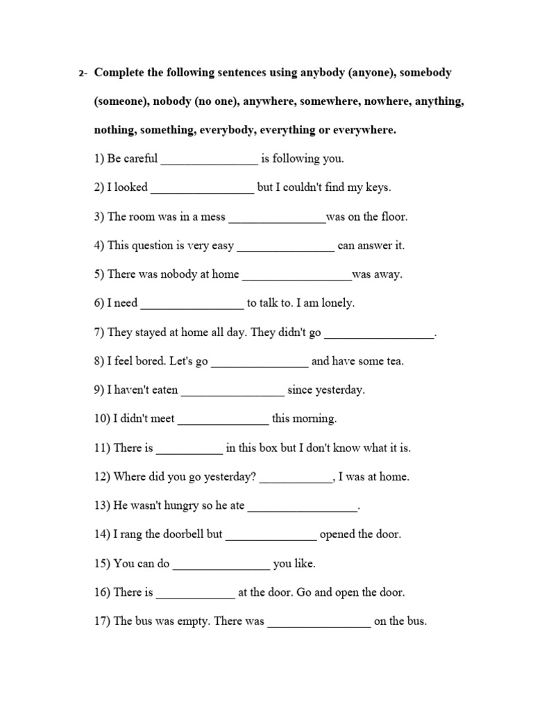 Extra Exercises | PDF