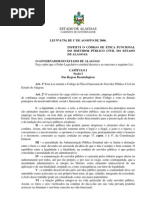 Lei 6754 O CÓDIGO DE ÉTICA FUNCIONAL DO SERVIDOR PÚBLICO CIVIL DO ESTADO DE ALAGOAS.