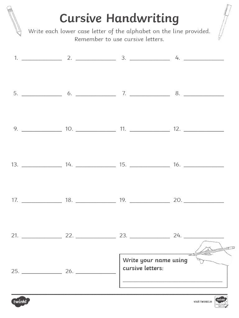 Roi L 53515a Cursive Handwriting Assessment Activity Sheet Super Eco ...