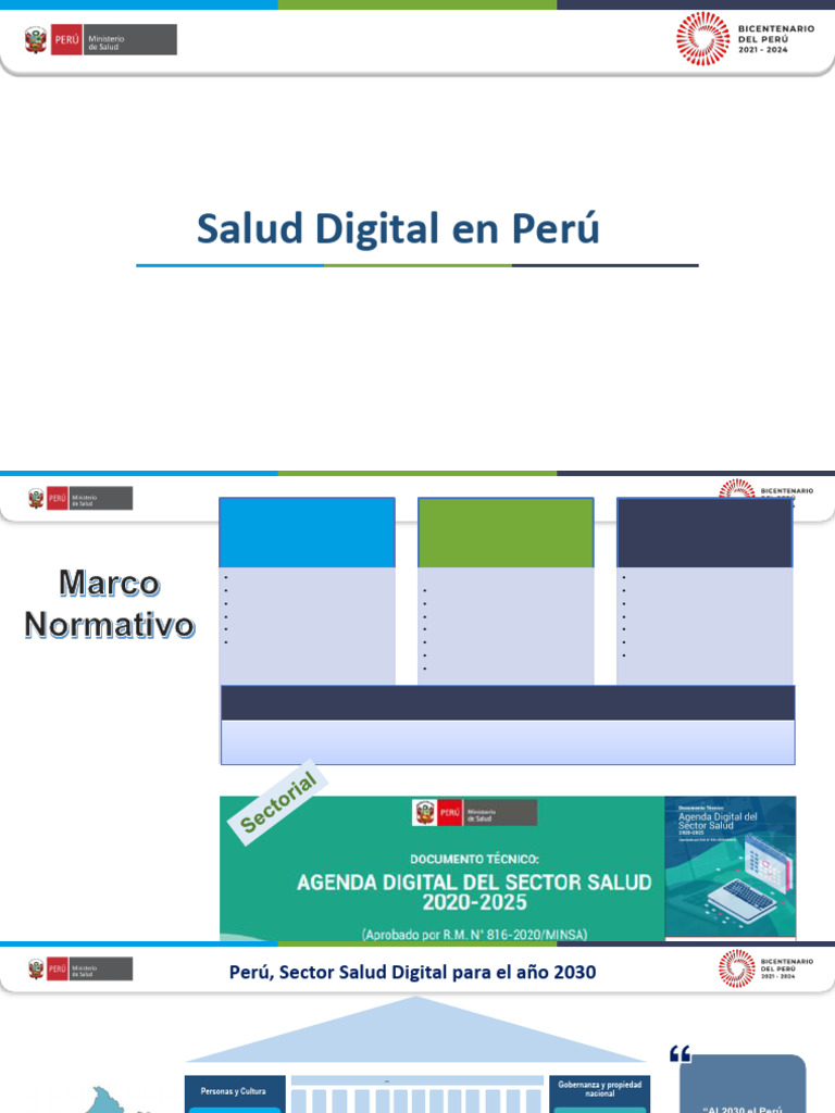 Salud Digital en Perú | PDF | Registro Electrónico de Salud ...