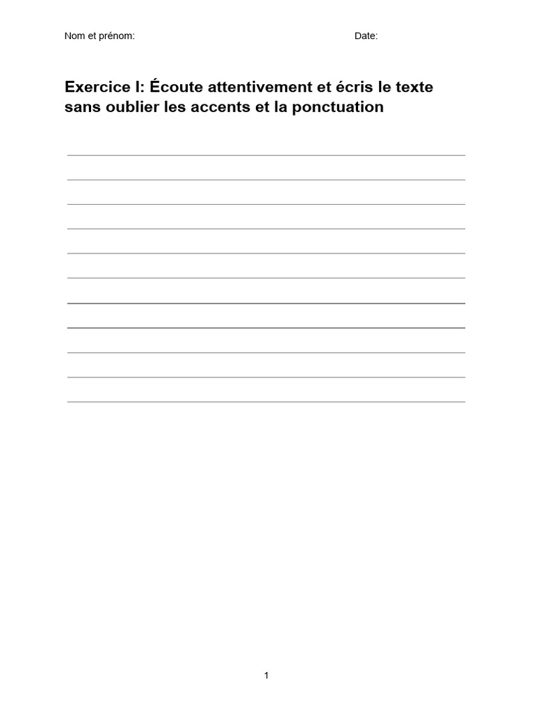 Dictee 28 02 | PDF