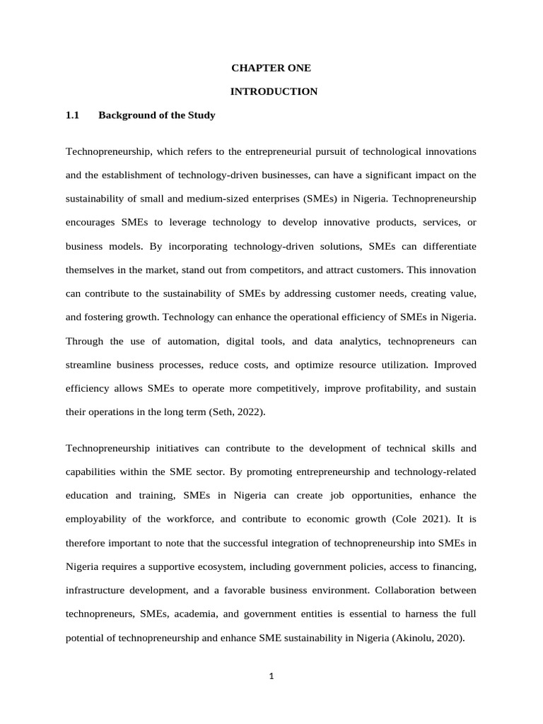 Main Project 1 | PDF | Entrepreneurship | Innovation
