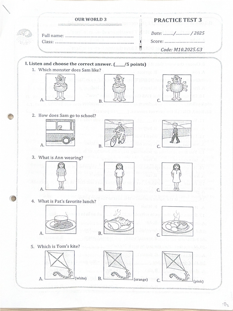Practice Test 3 | PDF