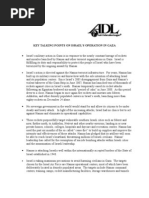 ADL Gaza Talking Points
