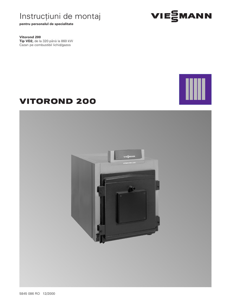 Instructiuni VITOROND 200 VD2 | PDF