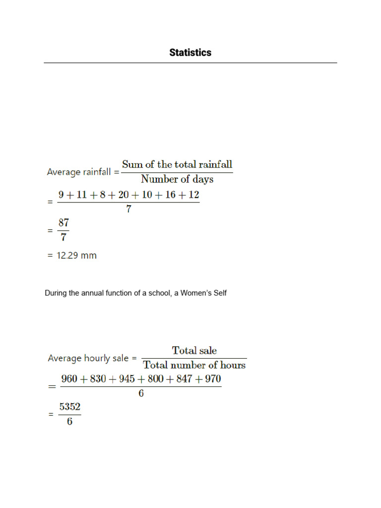 15. Statistics | PDF