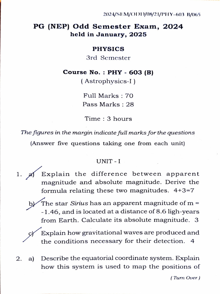 PHY 603 (B) HSD Complete Notes | PDF