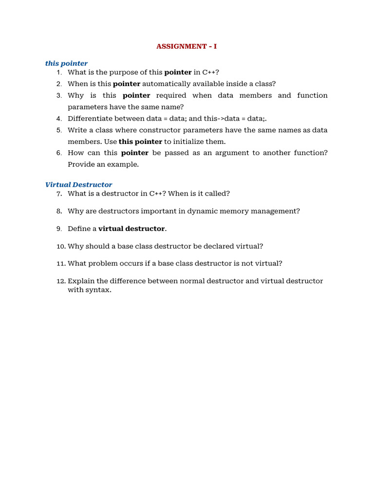 Assignment - i Ds | PDF