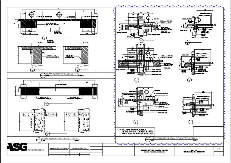 s 5 Retrofitting of Column Beam Det. Layout1 1 | PDF | Structural ...
