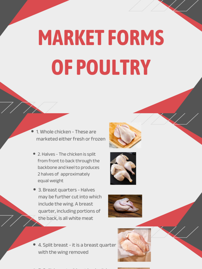 Market Forms of Poultry | PDF